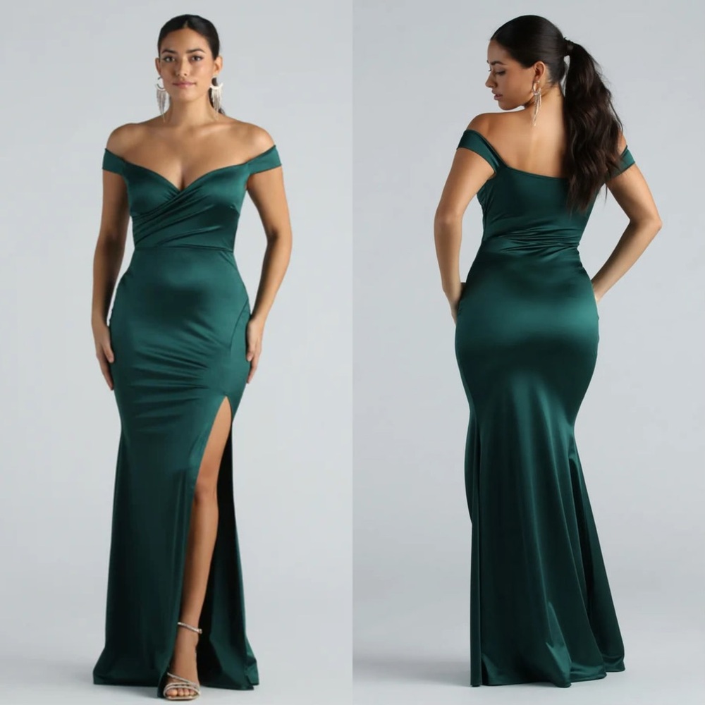 Windsor Nancy Formal Satin Sweetheart Mermaid Dress